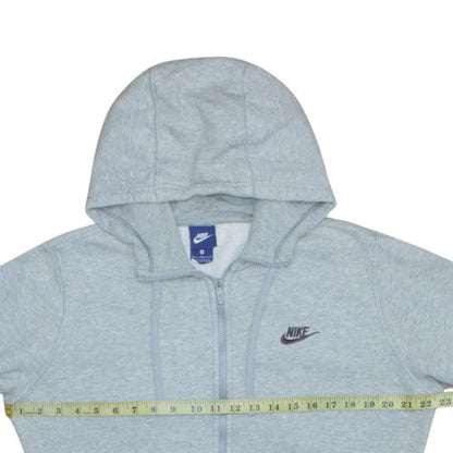 Womens UK Size M Nike Grey Full Zip Hoodie