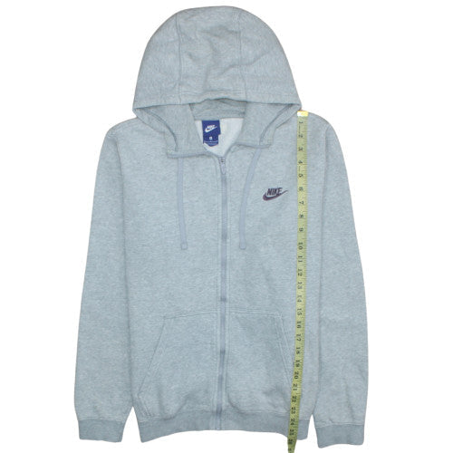 Womens UK Size M Nike Grey Full Zip Hoodie