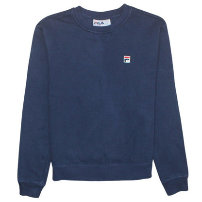 Mens UK Size S FILA Blue Pullover Sweatshirt