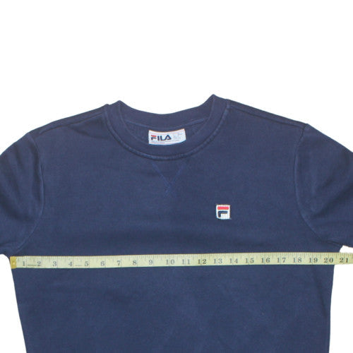 Mens UK Size S FILA Blue Pullover Sweatshirt