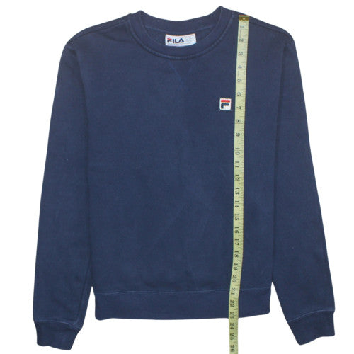 Mens UK Size S FILA Blue Pullover Sweatshirt