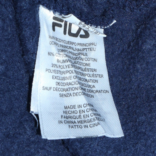 Mens UK Size S FILA Blue Pullover Sweatshirt