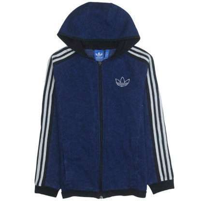 Mens UK Size S adidas Blue Full Zip Hoodie