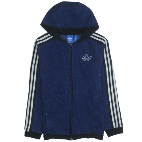 Mens UK Size S adidas Blue Full Zip Hoodie