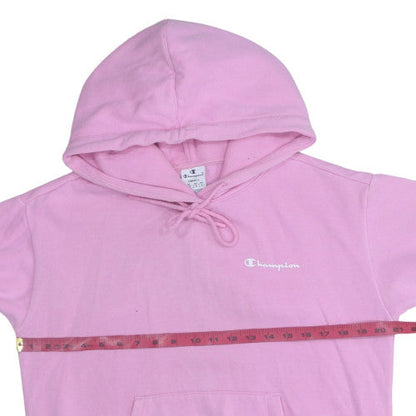 Womens UK Size S Champion Pink Pullover Hoodie