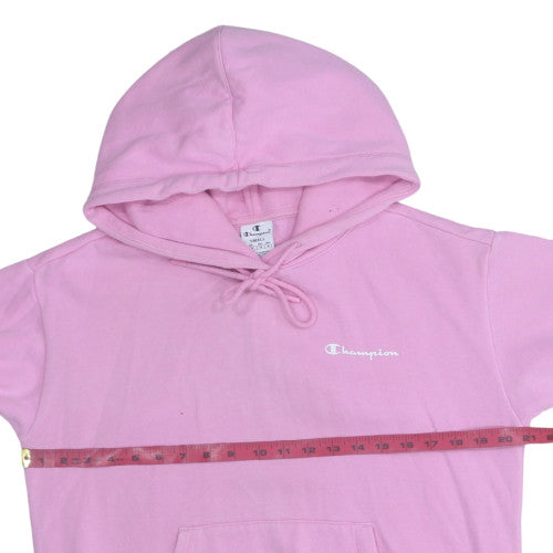 Womens UK Size S Champion Pink Pullover Hoodie