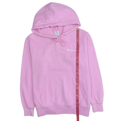Womens UK Size S Champion Pink Pullover Hoodie