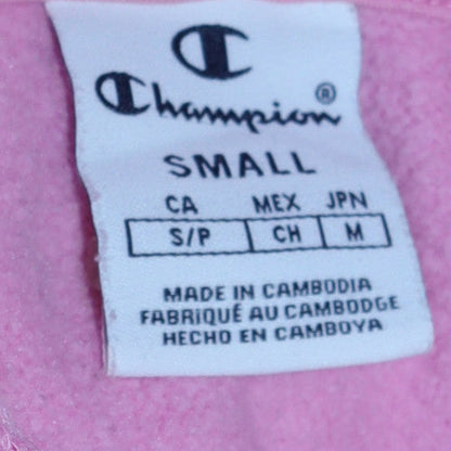 Womens UK Size S Champion Pink Pullover Hoodie