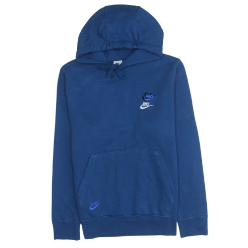 Mens UK Size S Nike Blue Pullover Hoodie