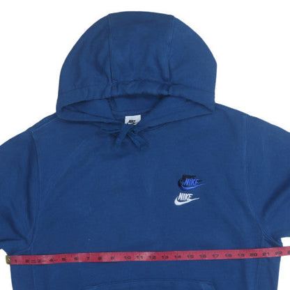 Mens UK Size S Nike Blue Pullover Hoodie