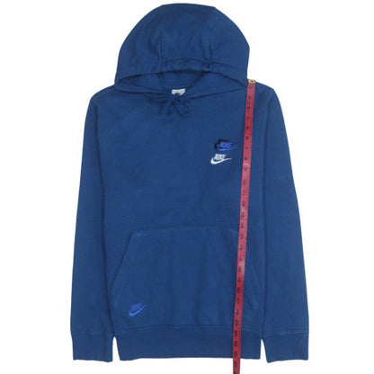 Mens UK Size S Nike Blue Pullover Hoodie