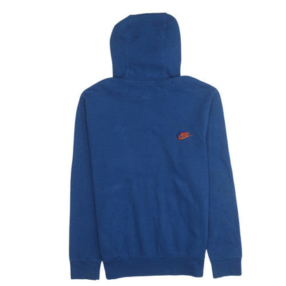 Mens UK Size S Nike Blue Pullover Hoodie