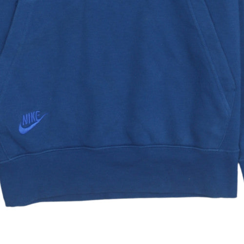 Mens UK Size S Nike Blue Pullover Hoodie