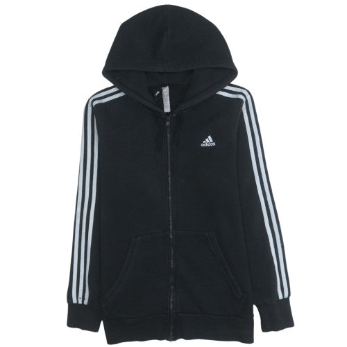 Mens UK Size M Adidas Black Full Zip Hoodie