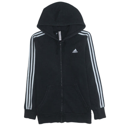Mens UK Size M Adidas Black Full Zip Hoodie
