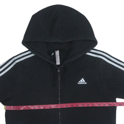 Mens UK Size M Adidas Black Full Zip Hoodie