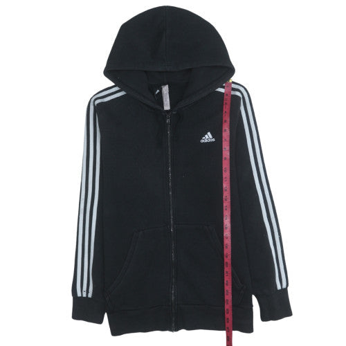 Mens UK Size M Adidas Black Full Zip Hoodie