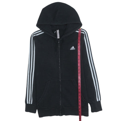 Mens UK Size M Adidas Black Full Zip Hoodie