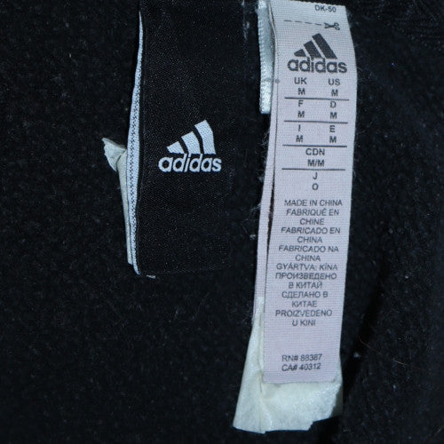 Mens UK Size M Adidas Black Full Zip Hoodie
