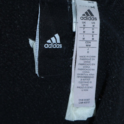 Mens UK Size M Adidas Black Full Zip Hoodie