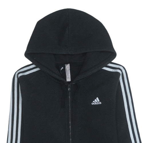 Mens UK Size M Adidas Black Full Zip Hoodie