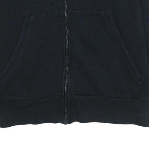 Mens UK Size M Adidas Black Full Zip Hoodie