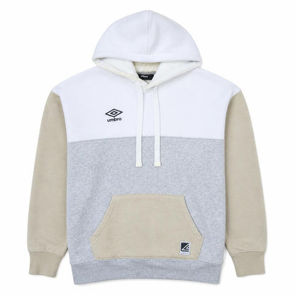 Mens UK Size M Umbro BeigeWhiteGrey Pullover Hoodie