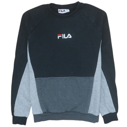 Mens UK Size XS FILA Black Pullover Sweatshirt
