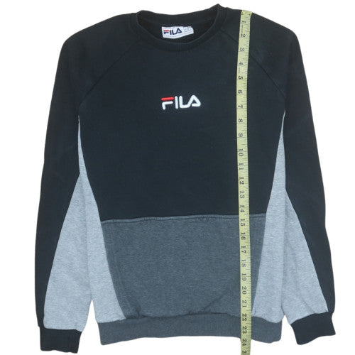 Mens UK Size XS FILA Black Pullover Sweatshirt