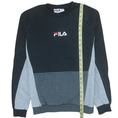 Mens UK Size XS FILA Black Pullover Sweatshirt