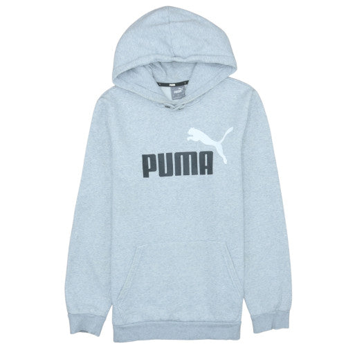 Mens UK Size S Puma Grey Pullover Hoodie