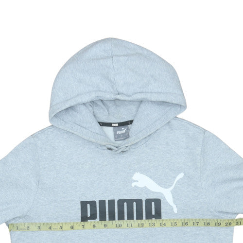Mens UK Size S Puma Grey Pullover Hoodie