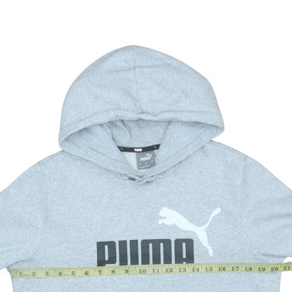 Mens UK Size S Puma Grey Pullover Hoodie