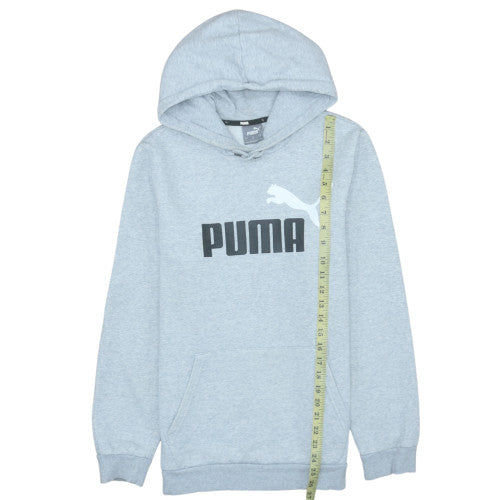 Mens UK Size S Puma Grey Pullover Hoodie
