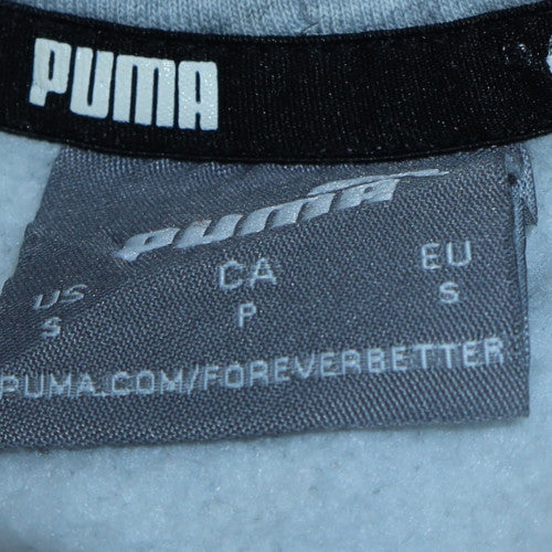 Mens UK Size S Puma Grey Pullover Hoodie