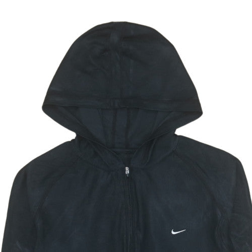 Womens UK Size M Nike Black Full Zip Hoodie