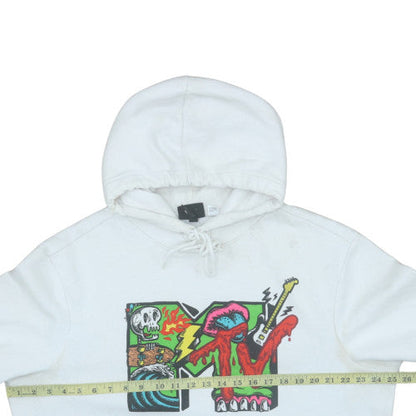 Womens UK Size XL H&M White Pullover Hoodie