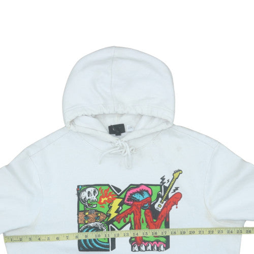 Womens UK Size XL H&M White Pullover Hoodie