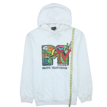 Womens UK Size XL H&M White Pullover Hoodie