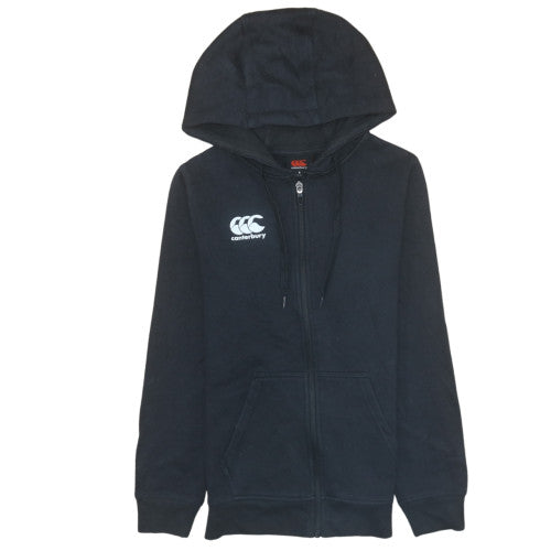 Womens UK Size 6 Canterbury Black Full Zip Hoodie