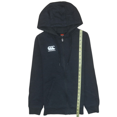 Womens UK Size 6 Canterbury Black Full Zip Hoodie