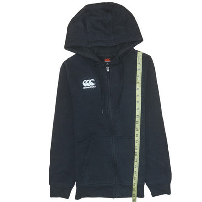 Womens UK Size 6 Canterbury Black Full Zip Hoodie