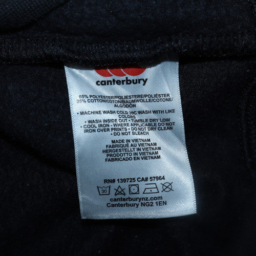 Womens UK Size 6 Canterbury Black Full Zip Hoodie