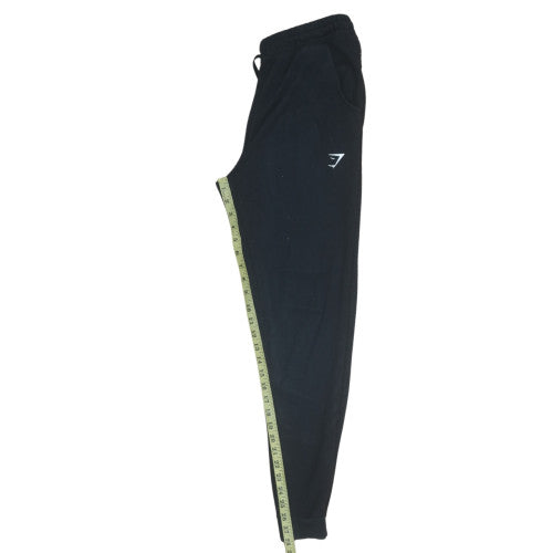 Gymshark Women's Black Jogger Trousers L Elastic Waist Logo