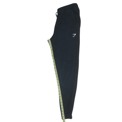Gymshark Women's Black Jogger Trousers L Elastic Waist Logo
