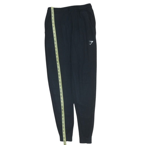 Gymshark Women's Black Jogger Trousers L Elastic Waist Logo
