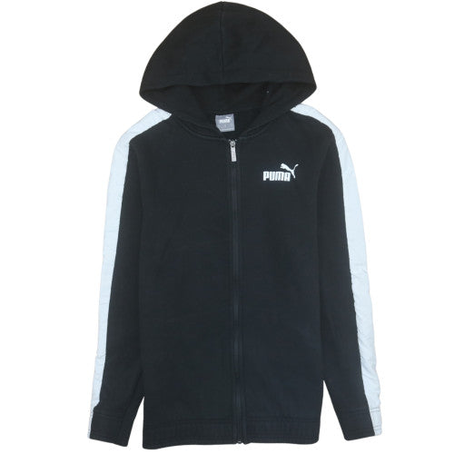 Mens UK Size S Puma Black Full Zip Hoodie