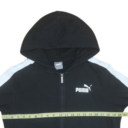 Mens UK Size S Puma Black Full Zip Hoodie