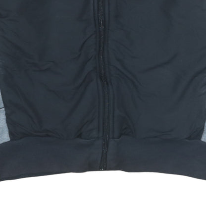 Adidas Men's Black & Grey Track Jacket Size M Full Zip Sportswear