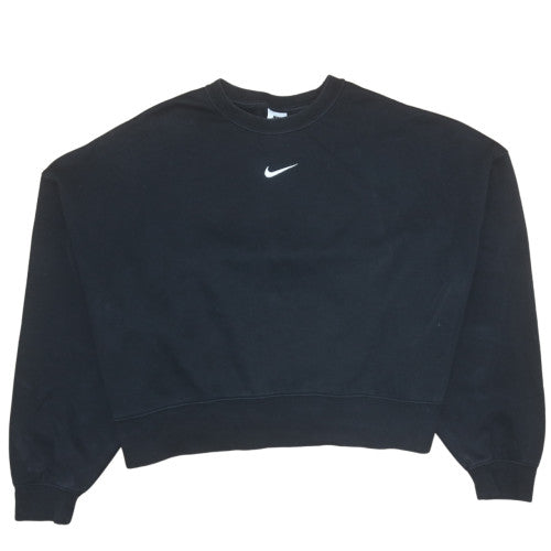 Womens UK Size M Nike Black Pullover Sweatshirt